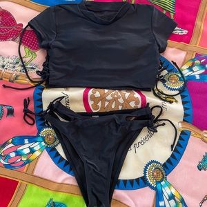 Two piece swim suit